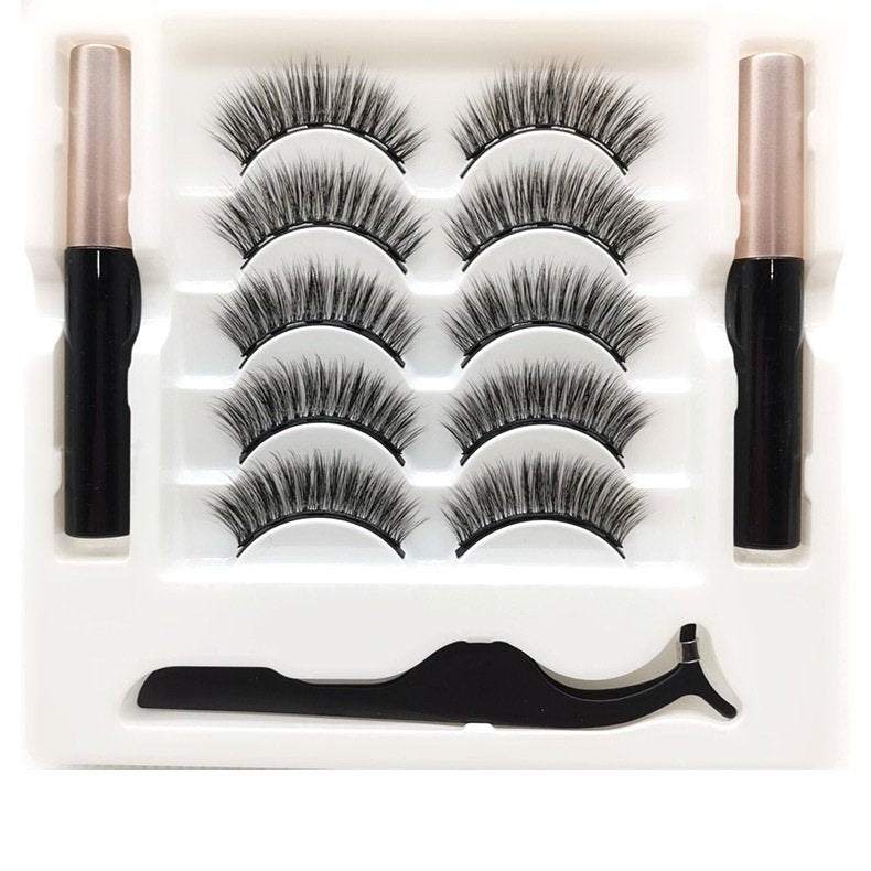 Magnetic Eyelashes Eyeliner Set Long Lasting False Mink Waterproof Eye Lashes Extension Reusable Beauty Makeup Tool image 2