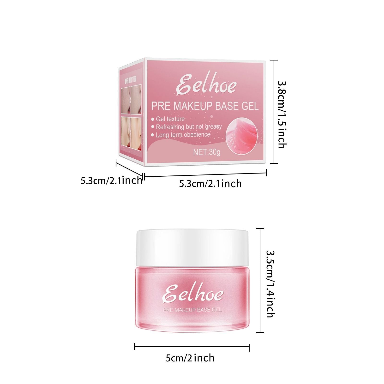 EELHOE Makeup Base Gel Makeup Moisturizer Firming Skin Isolating Base Concealer image 4