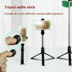 Bluetooth Selfie Tripod Telescopic Stick Remote Monopod Extendable Phone Holder image 5