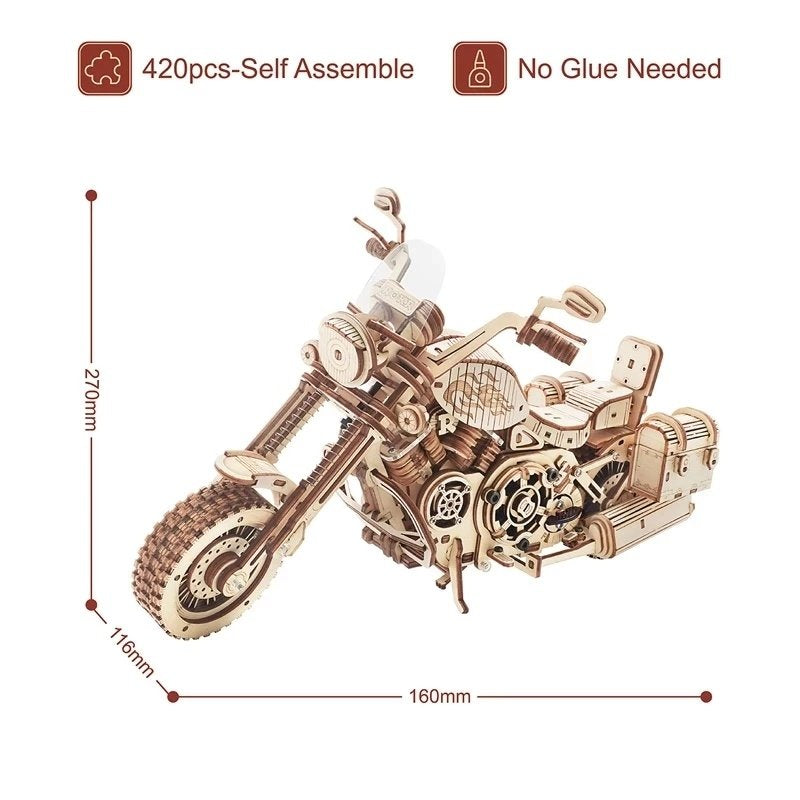 420 Piece Building Block Kit For DIY Wooden Models For Children - default image