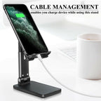 Cell Phone Stand Desktop Holder Tablet Stand Mount Mobile Phone Desktop Tablet Holder Table Cell Foldable Extend Support Desk Mobile Phone Holder Stand image 8
