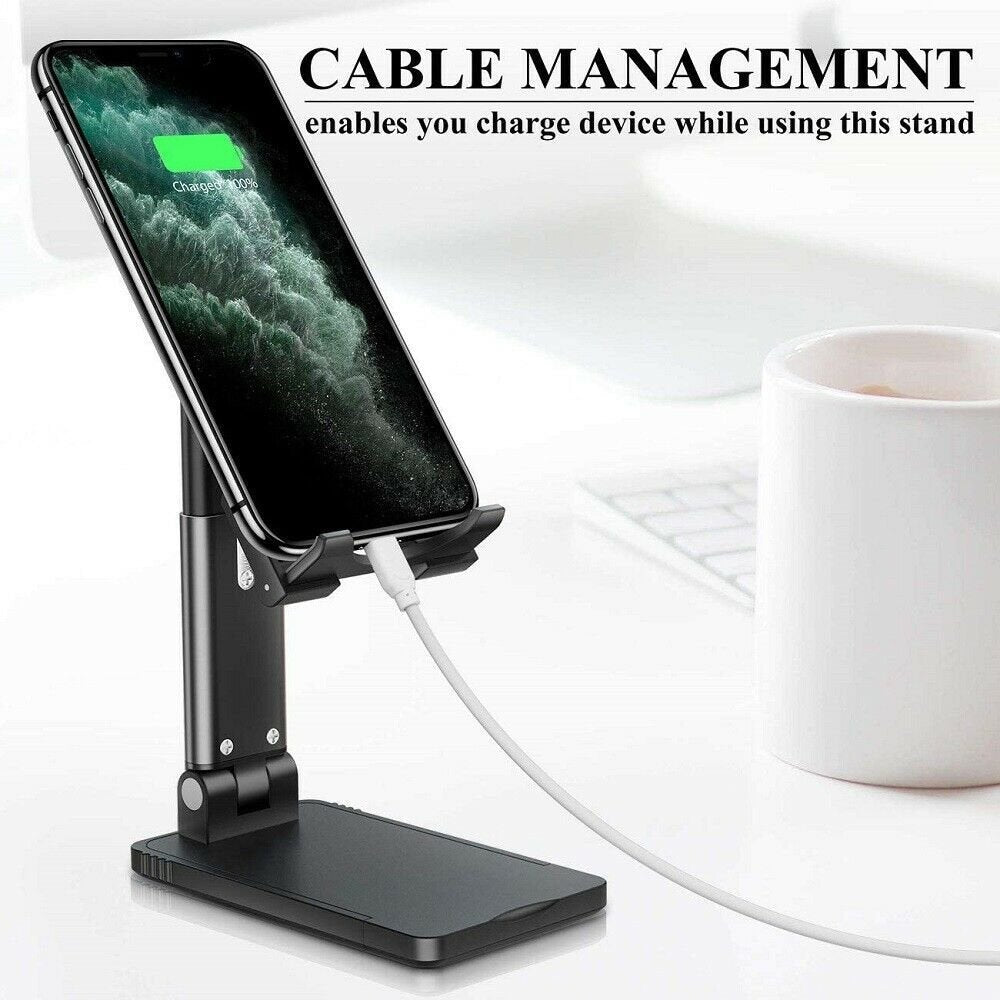 Cell Phone Stand Desktop Holder Tablet Stand Mount Mobile Phone Desktop Tablet Holder Table Cell Foldable Extend Support Desk Mobile Phone Holder Stand image 8