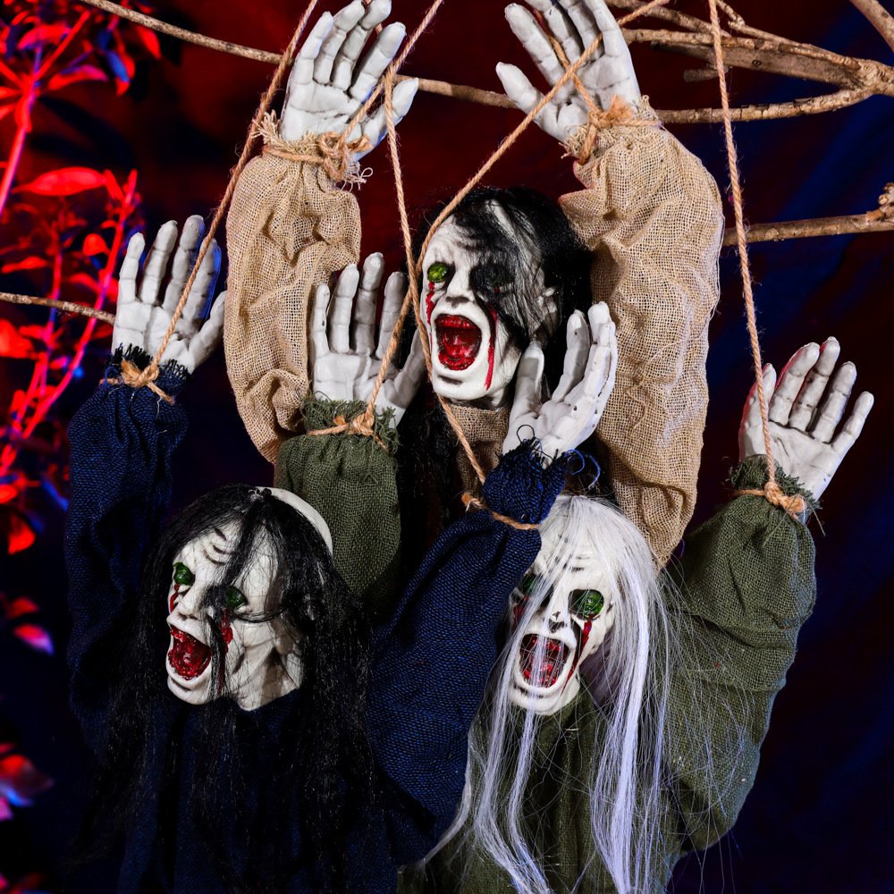 Halloween Decoration Hanging Ghost Haunted House Secret Room Layout Props image 2