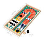 Two Person Battle Wooden Bounce Chess Table Bounce Children'S Gift Fun Parent-Child Interactive Game Christmas Present image 5