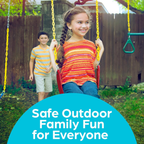 Outdoor Swing Seat Replacement - Pack of 1 Replacement Swings for Swingsets for outside with Plastic Coated Chains and 2 Hooks, Playground Accessories, Red image 1