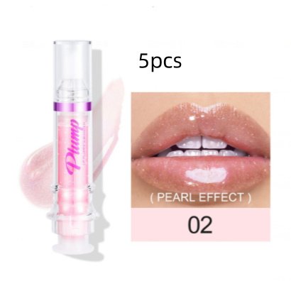 New Tube Lip Rich Lip Color Slightly Spicy Lip Honey Lip Glass Mirror Face Lip Mirror Liquid Lipstick - 2Color5pcs image