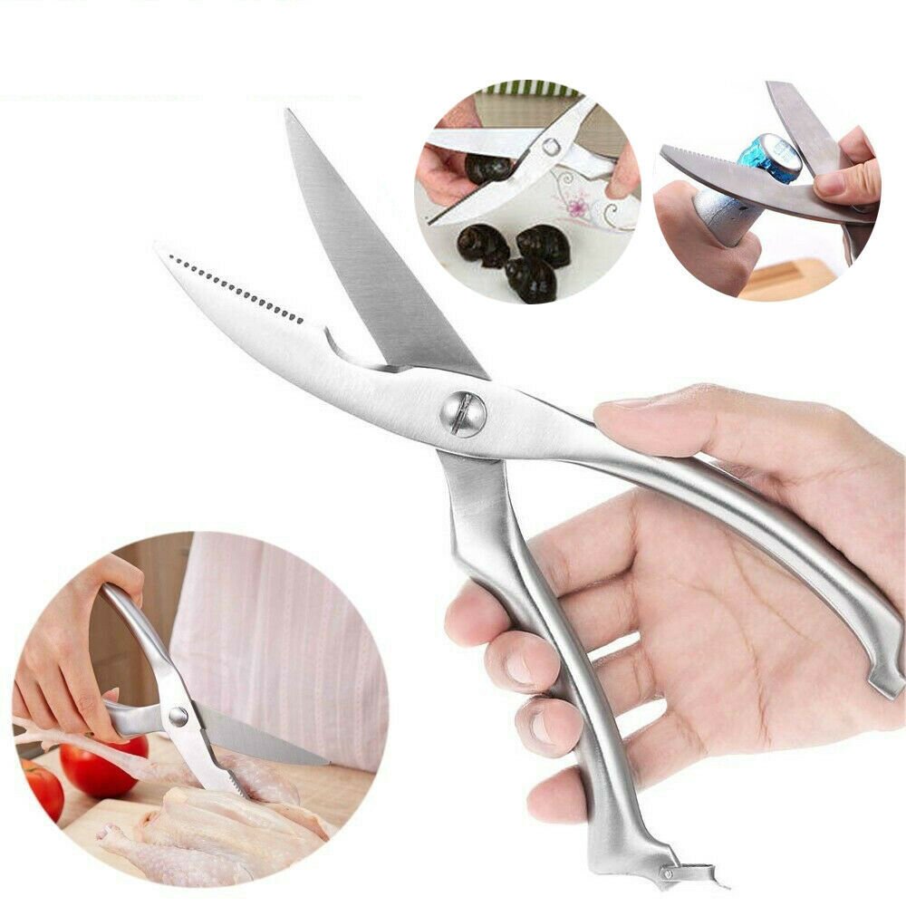 Knives Kitchen Shears Stainless Steel Poultry Fish Chicken Bone Scissors Kitchen Gadgets Chef Japanese Knife Cooking Stainless Steel Poultry Chicken Bone Scissors image 0