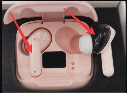 New Mini Transparent Wireless Bluetooth Headset Digital Display ENC Noise Reduction True Wireless Sports Music - H01 pink image