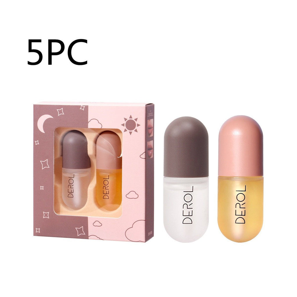Day Night Instant Volume Lip Plumper Oil Clear Lasting Nourishing Repairing Reduce Lip Fine Line Care Lip Beauty Cosmetic image 5