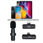 Wireless Lavalier Microphone Portable Audio Video Recording Mini Mic For I Phone Android Long Battery Life Live Broadcast Gaming image 9