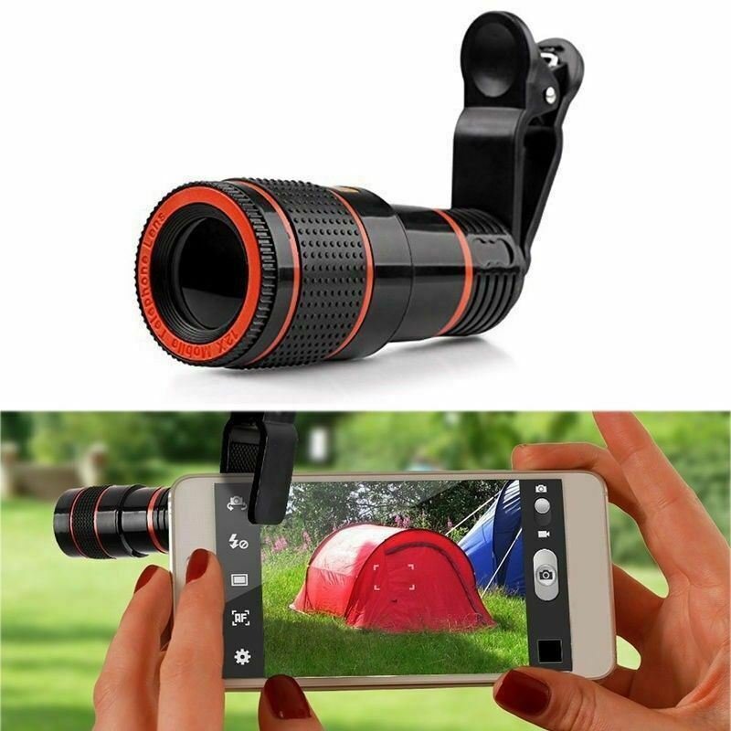 HD 8X Clip On Optical Zoom Telescope Camera Lens For Universal Mobile Cell Phone image 7