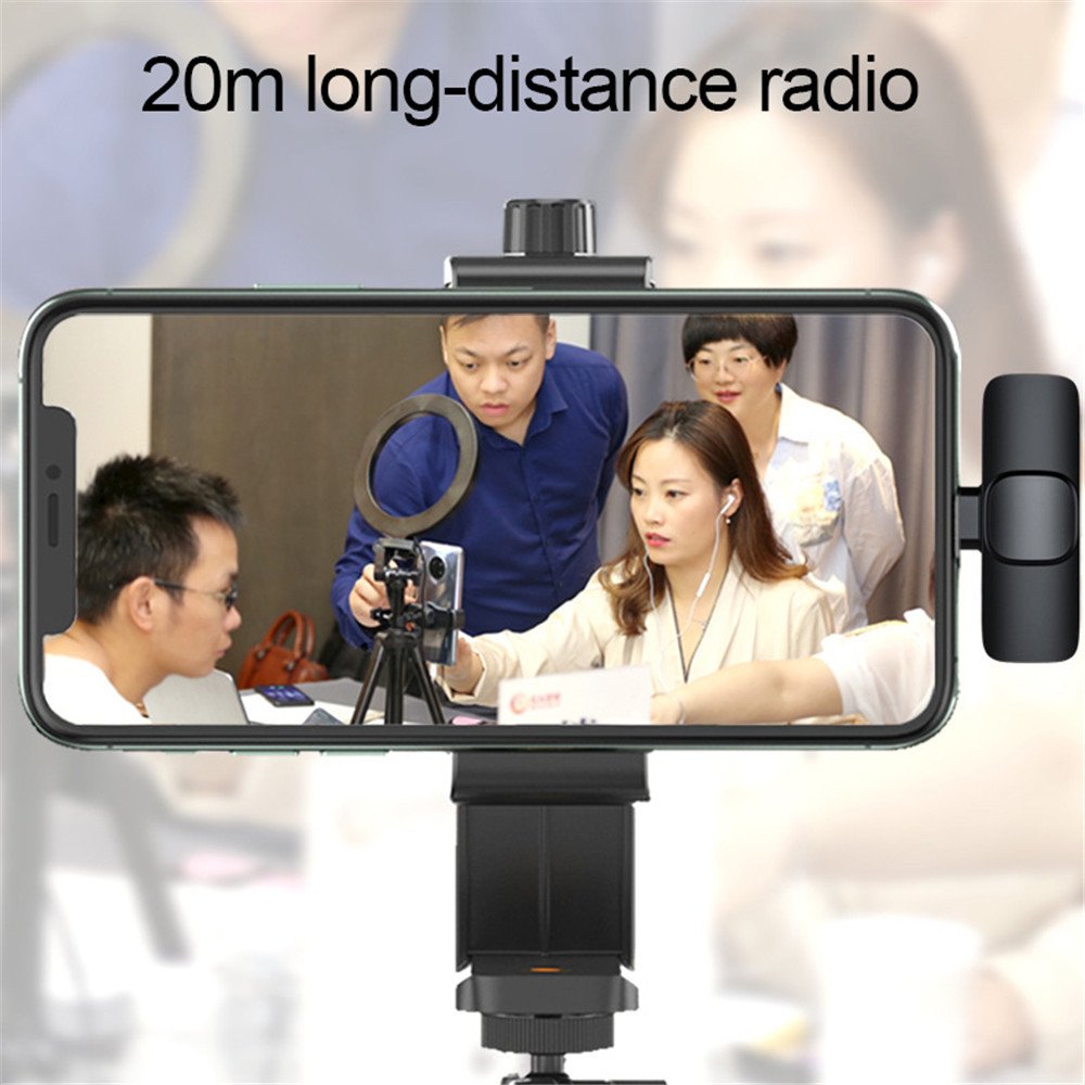 Wireless Lavalier Microphone Portable Audio Video Recording Mini Mic For I Phone Android Long Battery Life Live Broadcast Gaming image 4