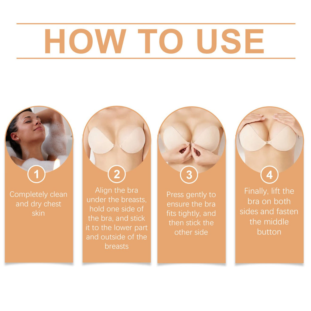 Houkea Invisible Bra Invisible Comfort Gathers Securely To Lift The Breasts And Shape The Curves Of The Breasts image 6
