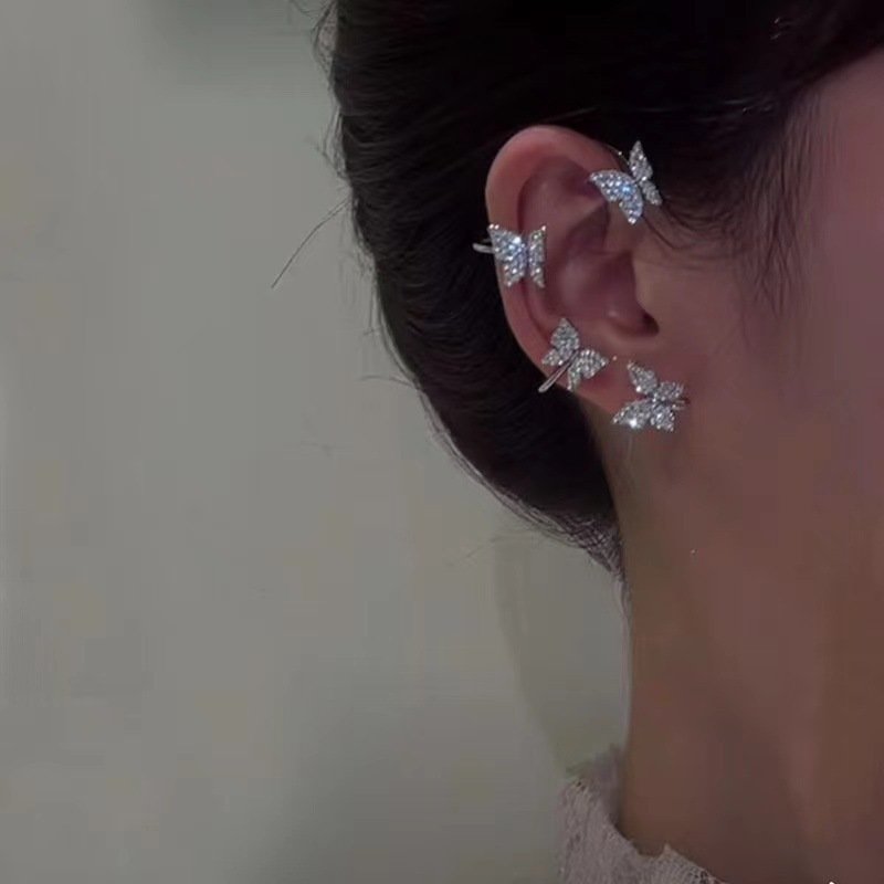 Fashion Earring Butterfly Ear Clip And Ear Hook Jewelry image 8