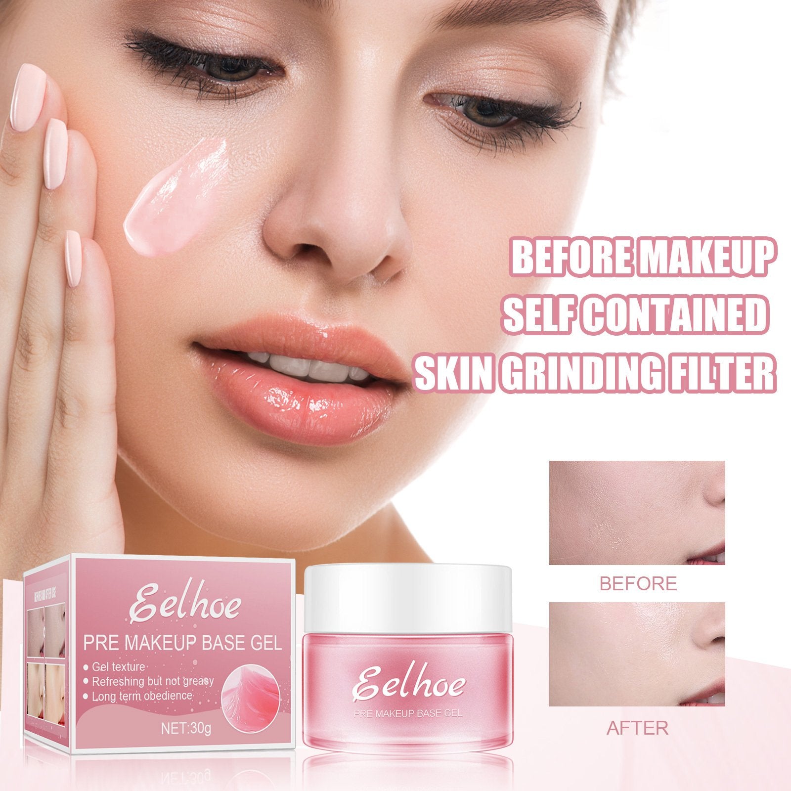 EELHOE Makeup Base Gel Makeup Moisturizer Firming Skin Isolating Base Concealer image 0
