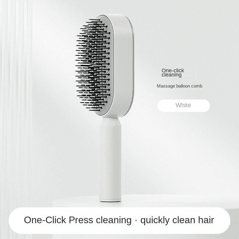 Women Fashion 3D Hair Growth Comb Hairbrush Self-Cleaning Hair Brush  Self Cleaning Hair Brush For Women Massage Scalp Promote Blood Circulation Anti Hair Loss image 2