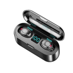 Headphones Waterproof Sports Bluetooth Wireless Headphones - Black image
