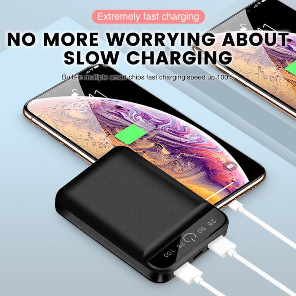 Mini Powerbank Tragbar Schnellladegerat Externer Batterie Ladegerat Handy DE image 9