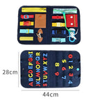 New Busy Book Children's Busy Board Dressing And Buttoning Learning Baby Early Education Preschool Sensory Learning Toy - C image