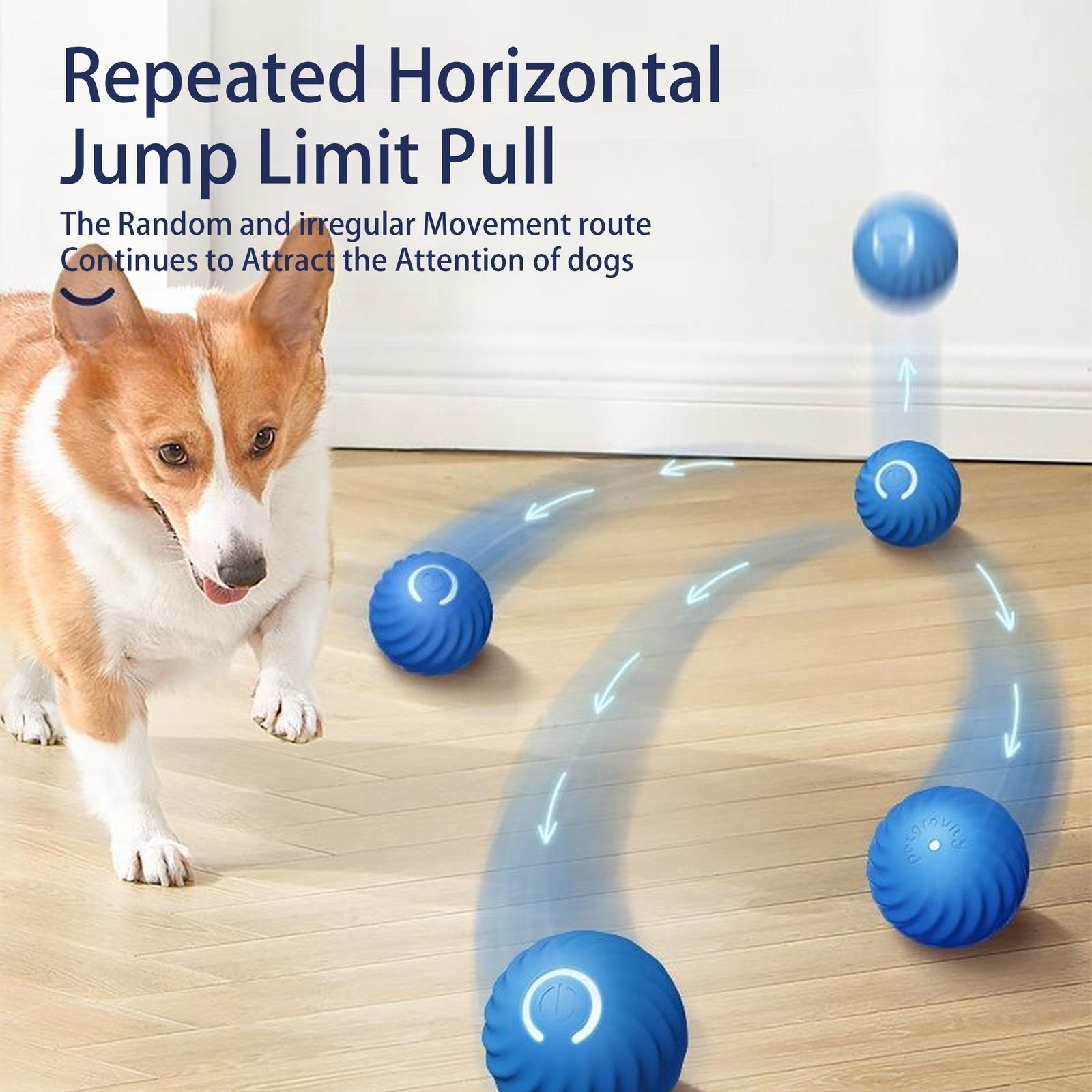 Interactive Bouncing Ball For Dogs,Automatic Smart Toy, Self-moving Rotating Stimulating Pet Entertainment, Noise-Reducing Urchin Cover,USB Rechargeable Dog Toy, Dog Electric Interactive Toy image 2