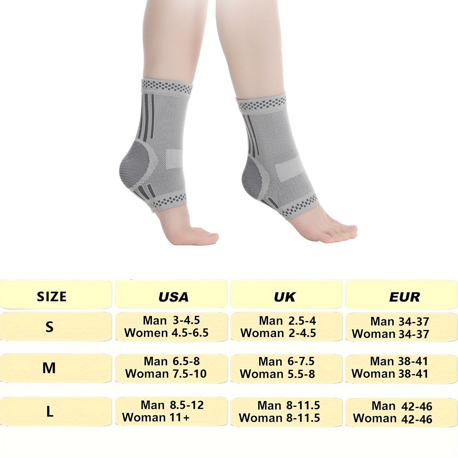 Graphene Ankle Brace, Warm Ankle Support Ankle Compression Sleeve   Foot &amp; Ankle Brace Socks For Sprained Ankle Compression Sleeve - Ankle Support For Women &amp; Men - Tendonitis &amp; Arthritis Ankle Brace image 1