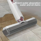 New Portable Self-NSqueeze Mini Mop, Lazy Hand Wash-Free Strong Absorbent Mop Multifunction Portable Squeeze Cleaning Mop Desk Window Glass Cleaner Kitchen Car Sponge Cleaning Mop Home Cleaning Tools image 3