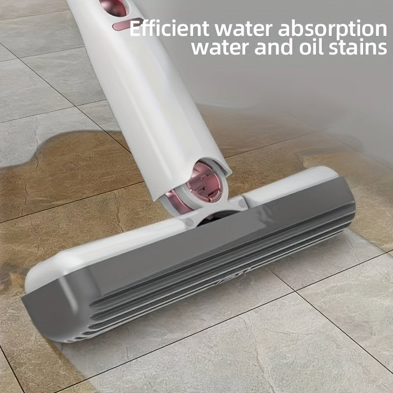 New Portable Self-NSqueeze Mini Mop, Lazy Hand Wash-Free Strong Absorbent Mop Multifunction Portable Squeeze Cleaning Mop Desk Window Glass Cleaner Kitchen Car Sponge Cleaning Mop Home Cleaning Tools image 3