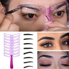 8pcs Eyebrow Stencils, Eyebrow Shaping Kit, Eyebrow Template, 8 Styles Reusable Eyebrow Stencil With Handle image 6