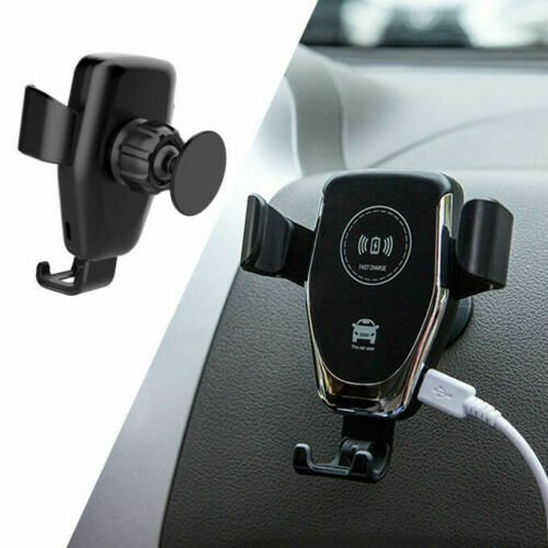 10W QI Wireless Fast Car Charger Mount Holder Stand Automatic Clamping Charging image 2