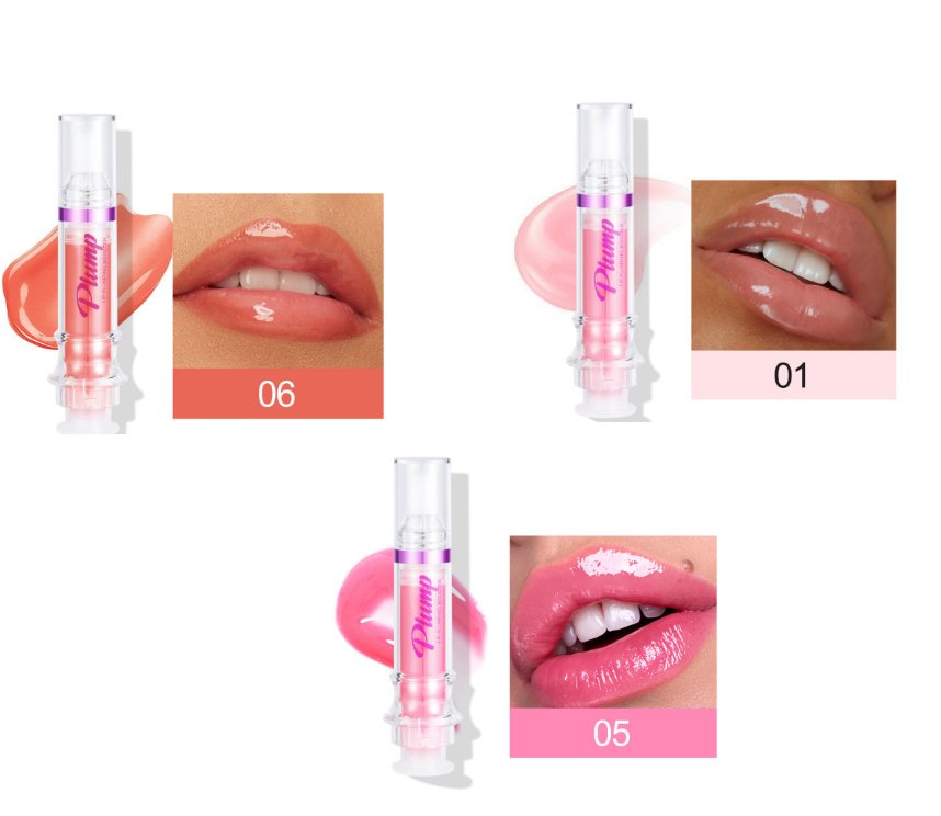 New Tube Lip Rich Lip Color Slightly Spicy Lip Honey Lip Glass Mirror Face Lip Mirror Liquid Lipstick - 1 5 6color image