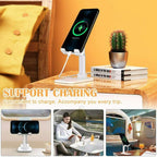 Cell Phone Stand Desktop Holder Tablet Stand Mount Mobile Phone Desktop Tablet Holder Table Cell Foldable Extend Support Desk Mobile Phone Holder Stand image 2