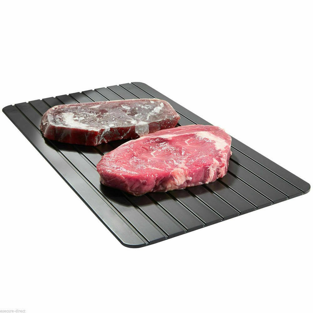Fast Defrost Tray Fast Thaw Frozen Food Meat Fruit Quick Defrosting Plate Board Defrost Tray Thaw Master Kitchen Gadgets - default image