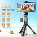 Bluetooth Selfie Tripod Telescopic Stick Remote Monopod Extendable Phone Holder image 3