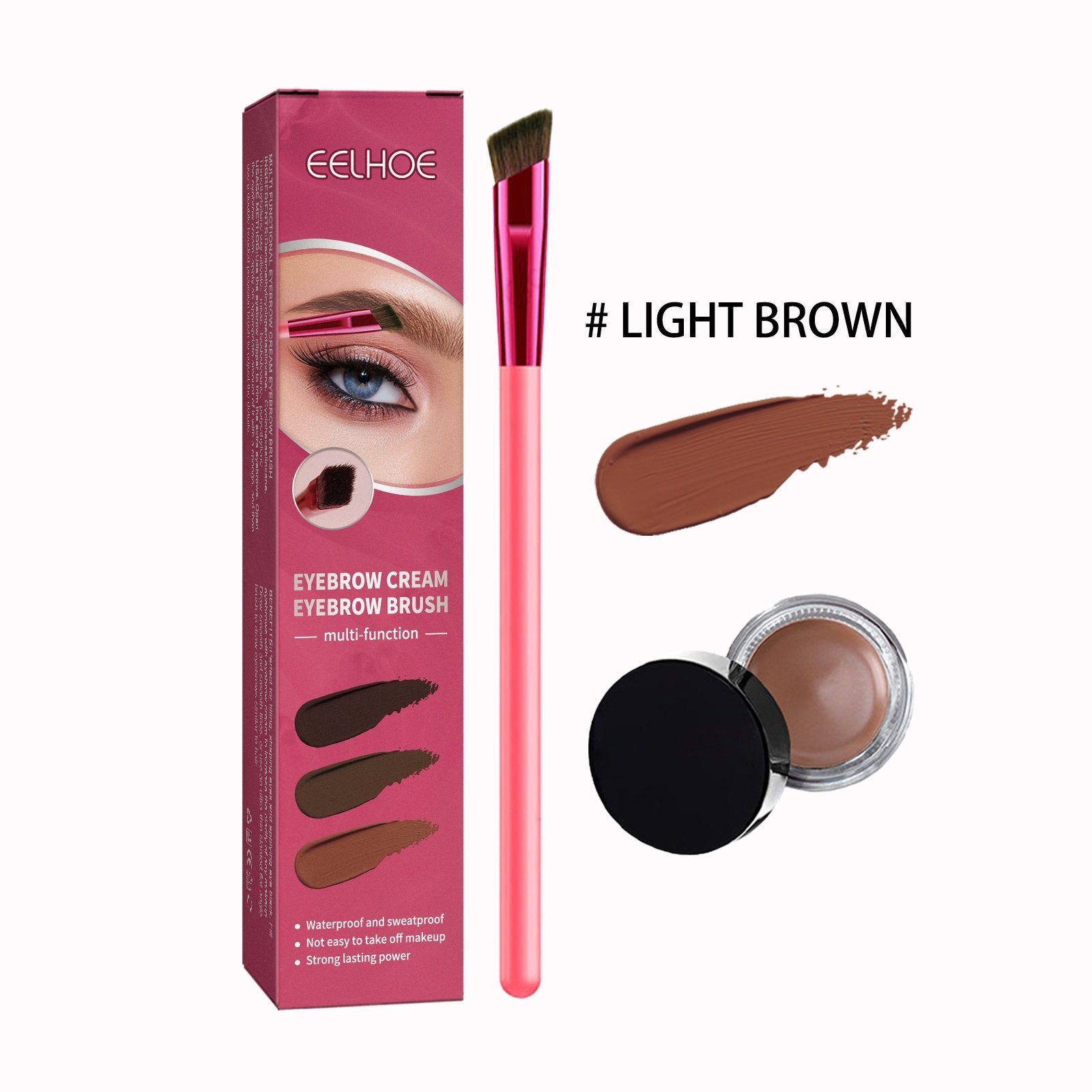 EELHOE Multi-functional Eyebrow Brush Set For Filling, Shaping, And Coloring Smooth Eyebrows Makeup Kit image 2