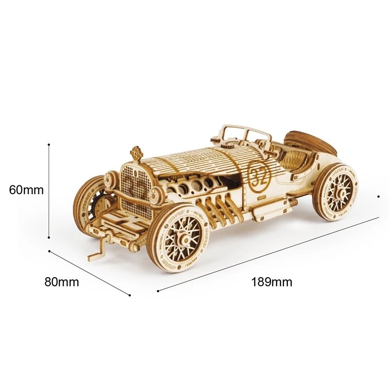 Car 3D Wooden Puzzle Game Assembly Racing Children's Toys - default image