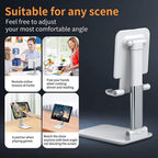 Cell Phone Stand Desktop Holder Tablet Stand Mount Mobile Phone Desktop Tablet Holder Table Cell Foldable Extend Support Desk Mobile Phone Holder Stand image 1