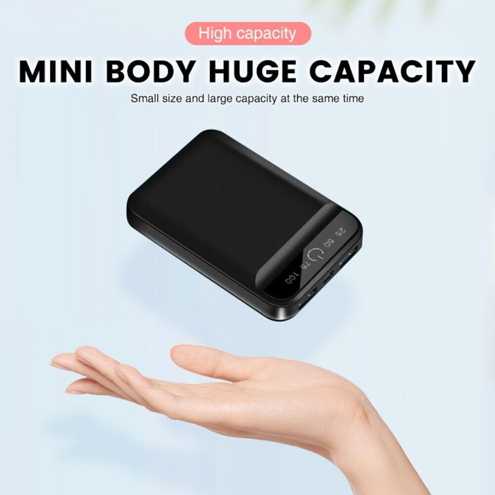 Mini Powerbank Tragbar Schnellladegerat Externer Batterie Ladegerat Handy DE image 1