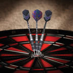 Darts Metal Tip Set Professional Metal Darts for Dartboard Steel Tip Darts with Nonslip Iron Barrel Aluminum Dart Shafts,Extra Flights,Dart Sharpener,Gift Box image 7
