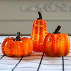 New Halloween Pumpkin Lantern Simulation Pumpkin LED Candle Lamp Resin Luminous Pumpkin image 6