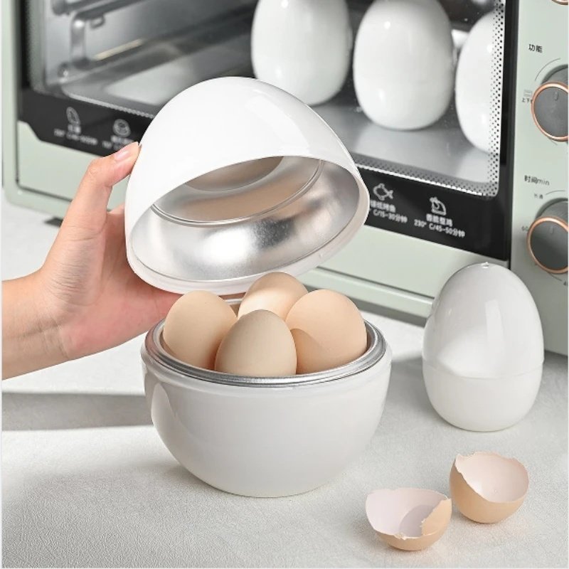 Capacity For 4 Eggs Microwave Egg Steamer Boiler Cooker Easy Quick 5 Minutes Hard Or Soft Boiled Kitchen Cooking Tools Kitchen Gadgets image 0