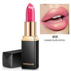Shiny Metallic Lipstick Pearlescent Color Temperature Change Lipstick Gilt Lipstick - 8 style image