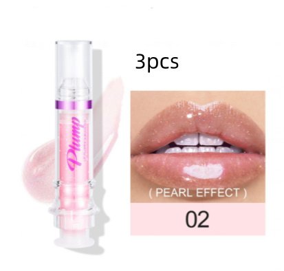 New Tube Lip Rich Lip Color Slightly Spicy Lip Honey Lip Glass Mirror Face Lip Mirror Liquid Lipstick - 2Color3pcs image