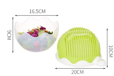 Creative Salad Cutter Fruit and Vegetable Cutter - Yellow big image