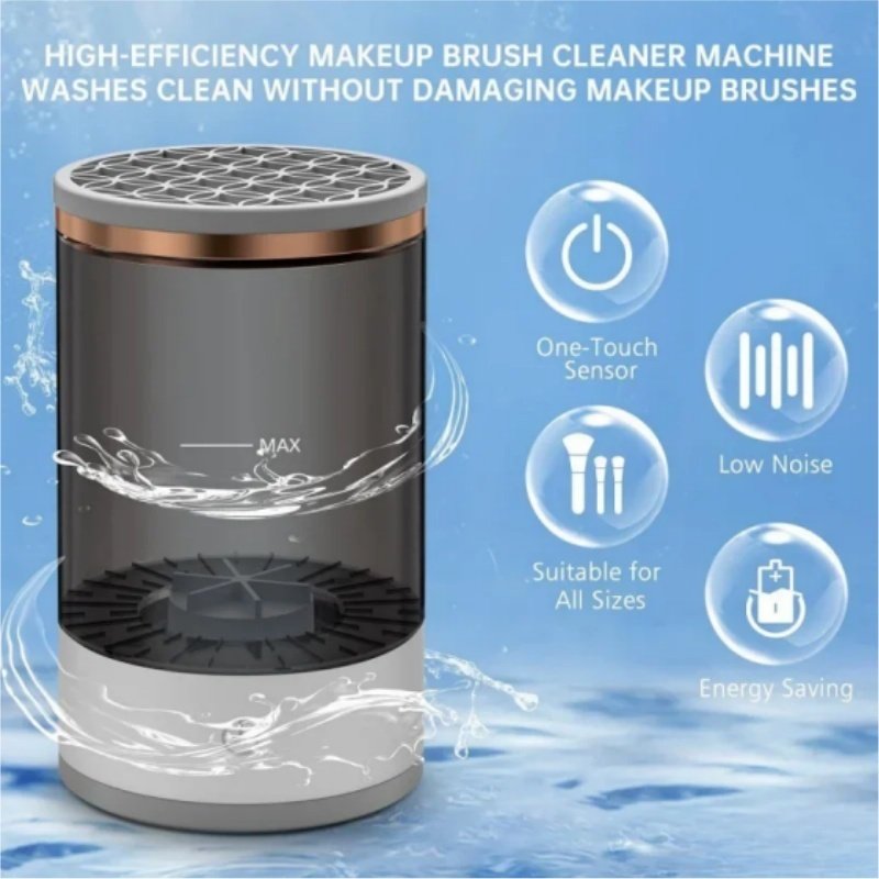 Makeup Brush Cleaner Automatic Rotating Makeup Brush Cleaner USB Portable Electric Cosmetic Makeup Brush Rotary Washing Machine image 4