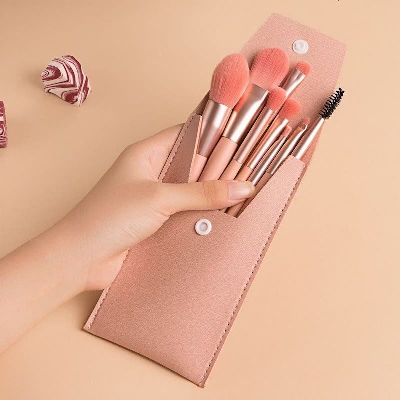 A Set Of 8 Portable Makeup Brushes, Suitable For Concealer, Foundation, Soft Bristles, Eye Makeup Tools, Beginner Mini Set, Portable Beauty Tools image 0