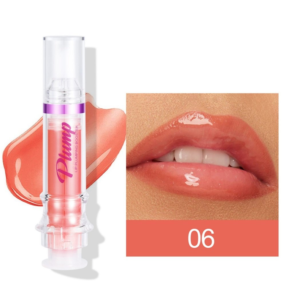 New Tube Lip Rich Lip Color Slightly Spicy Lip Honey Lip Glass Mirror Face Lip Mirror Liquid Lipstick - 6 Colors image