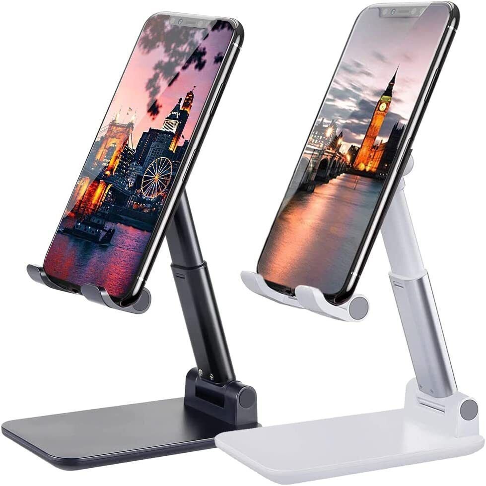 Cell Phone Stand Desktop Holder Tablet Stand Mount Mobile Phone Desktop Tablet Holder Table Cell Foldable Extend Support Desk Mobile Phone Holder Stand image 0