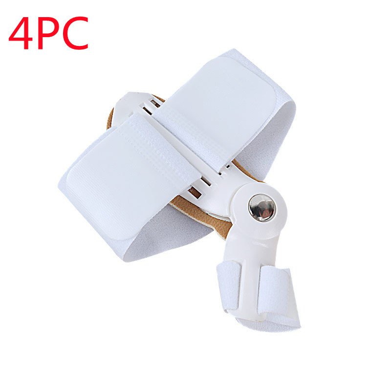 Hallux Valgus Corrector Plastic Toe Correctors Sleeves - White 4PC image