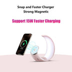 4-in-1 Crescent Magnetic Wireless Charger Stand For Multiple Devices NO Plug image 8