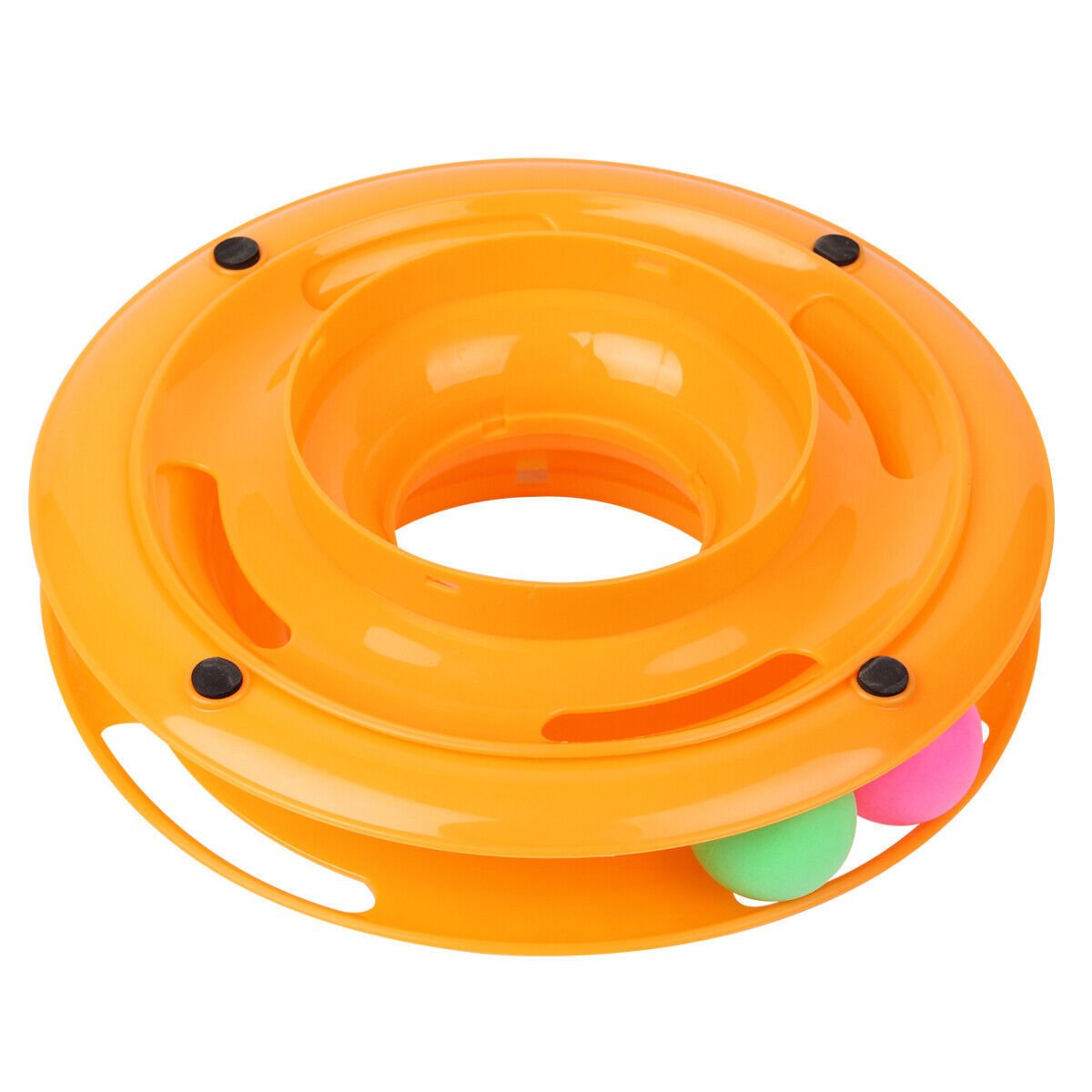 Pet Cat Crazy Ball Disk Interactive Toys Amusement Plate Trilaminar Funny Toy image 1